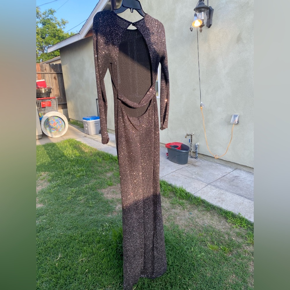 Windsor OPEN BACK GLITTER DRESS